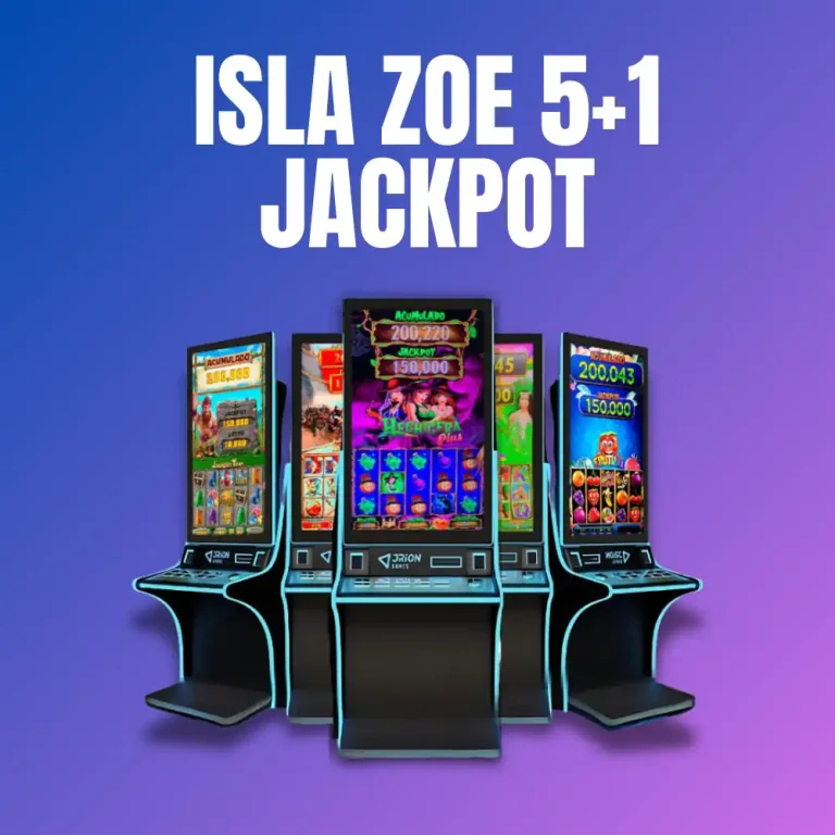 Isla de 5 juegos ZOE con jackpot